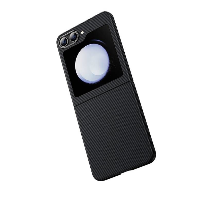 Galaxy Z Flip 5 Kılıf Karbon Fiber Benks Essential ArmorAir 600D Kevlar Kapak