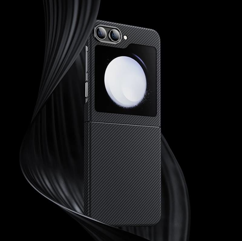 Galaxy Z Flip 5 Kılıf Karbon Fiber Benks Essential ArmorAir 600D Kevlar Kapak