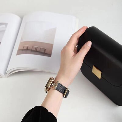 Apple Watch Ultra 49mm Kordon KRD-53 Deri Strap Kayış