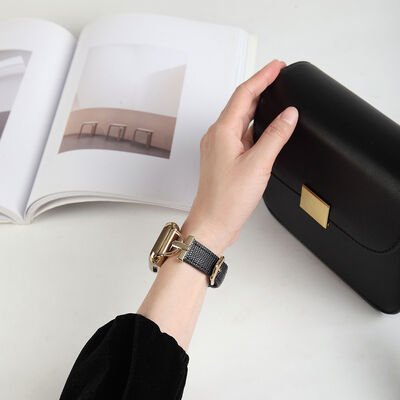 Apple Watch Ultra 49mm Kordon KRD-53 Deri Strap Kayış