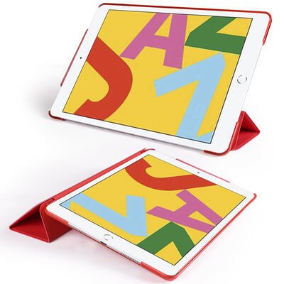 Apple iPad 10.2 (8.Nesil) Patinda Smart Cover Standlı 1-1 Kılıf