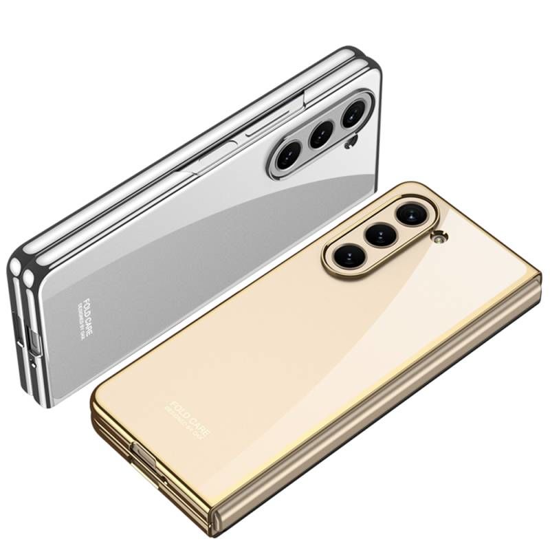 Galaxy Z Fold 5 Kılıf Patinda Full Camlı Kıpta Kapak