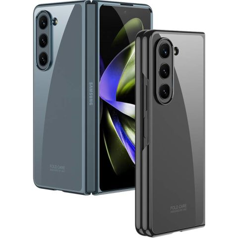 Galaxy Z Fold 5 Kılıf Patinda Full Camlı Kıpta Kapak
