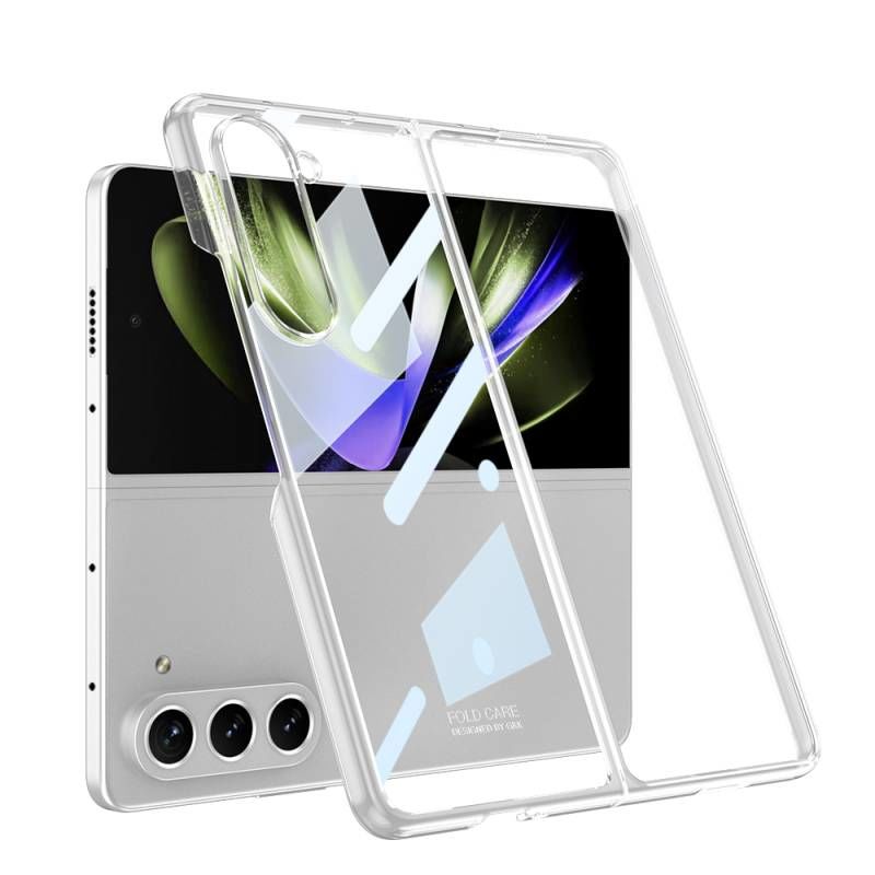 Galaxy Z Fold 5 Kılıf Patinda Full Camlı Kıpta Kapak