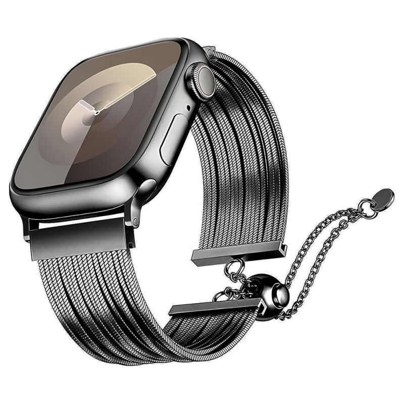 Apple Watch Ultra 49mm Patinda KRD-137 Metal Hasır Kordon