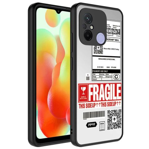 Xiaomi Redmi 12C Kılıf Aynalı Desenli Kamera Korumalı Parlak Patinda Mirror Kapak