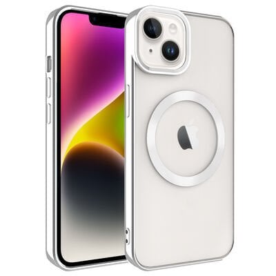 Apple iPhone 14 Plus Kılıf Magsafe Wireless Şarj Özellikli Patinda Setro Silikon