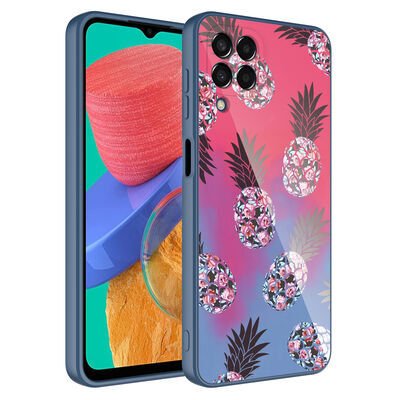 Galaxy M33 Kılıf Kamera Korumalı Desenli Sert Silikon Patinda Epoksi Kapak