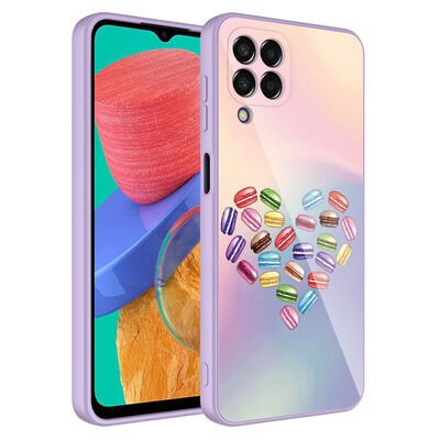 Galaxy M33 Kılıf Kamera Korumalı Desenli Sert Silikon Patinda Epoksi Kapak