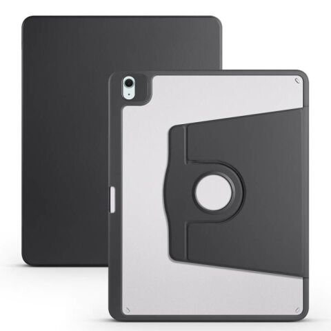 Apple iPad Air 13 2025 M3 Kılıf Patinda Termik Kalem Bölmeli Dönebilen Standlı Kılıf