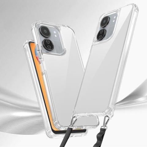 Xiaomi Redmi 13C Kılıf Airbagli Takılabilir Askı Aparatlı Patinda Snap Silikon Kapak