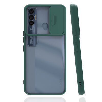 Tecno Spark 7 Pro Kılıf Patinda Lensi Kapak