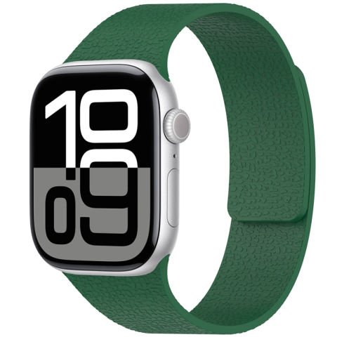 Apple Watch 7 45mm Patinda KRD-136 Kabartma Desenli Silikon Kordon