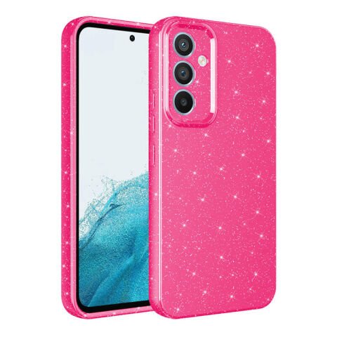 Galaxy A05S Kılıf Kamera Korumalı Simli Lüks Patinda Koton Kapak