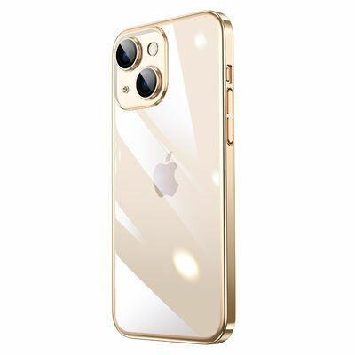 Apple iPhone 14 Kılıf Sert PC Renkli Çerçeveli Patinda Riksos Kapak