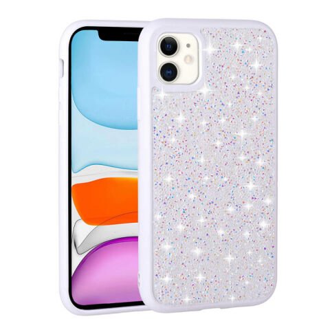 Apple iPhone 11 Kılıf Parlak Taşlı Tasarım Patinda Pırlanta Kapak
