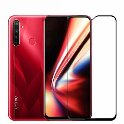 Realme 6İ Patinda Kenarları Kırılmaya Dayanıklı Cam Ekran Koruyucu