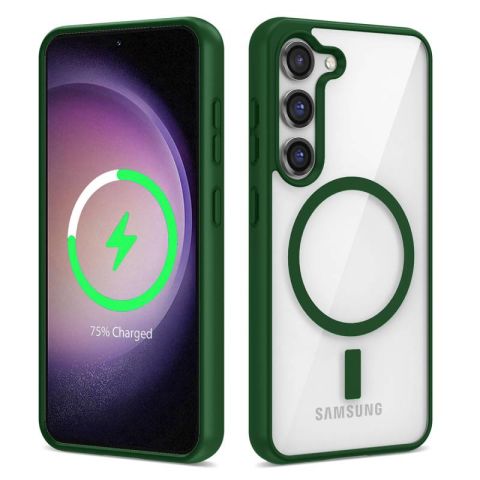 Galaxy S22 Plus Kılıf Magsafe Wireless Şarj Özellikli Silikon Patinda Ege Kapak