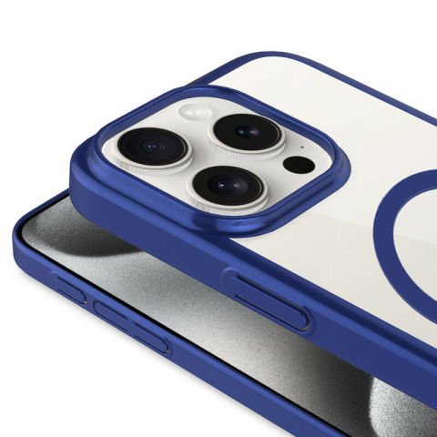 Apple iPhone 15 Pro Kılıf Wireless Şarj Özellikli Sert PC Patinda Mat Riksos Magsafe Kapak