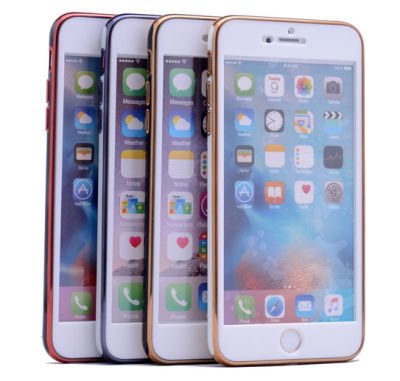 Apple iPhone 7 Kılıf Patinda Arkası Parlak 360 Silikon