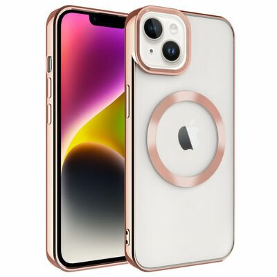 Apple iPhone 14 Kılıf Magsafe Wireless Şarj Özellikli Patinda Setro Silikon