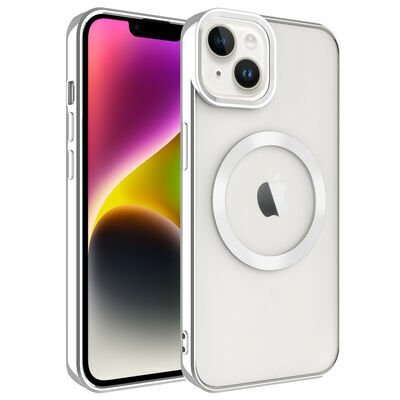 Apple iPhone 14 Kılıf Magsafe Wireless Şarj Özellikli Patinda Setro Silikon