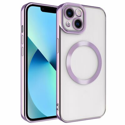 Apple iPhone 14 Kılıf Magsafe Wireless Şarj Özellikli Patinda Setro Silikon