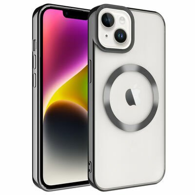 Apple iPhone 14 Kılıf Magsafe Wireless Şarj Özellikli Patinda Setro Silikon
