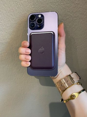 iPhone MagSafe Destekli Deri Cüzdan