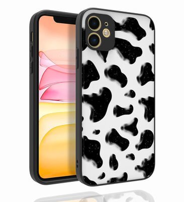 Apple iPhone 11 Kılıf Desenli Kamera Korumalı Parlak Patinda Nora Kapak