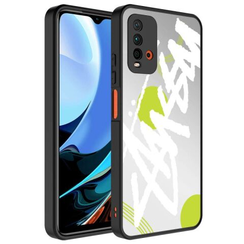 Xiaomi Redmi Note 9 4G Kılıf Aynalı Desenli Kamera Korumalı Parlak Patinda Mirror Kapak