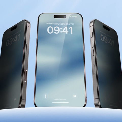 Apple iPhone 15 Plus Hidrofobik Ve Oleofobik Özellikli Benks Privacy Air Shield 0.4mm Ekran Koruyucu