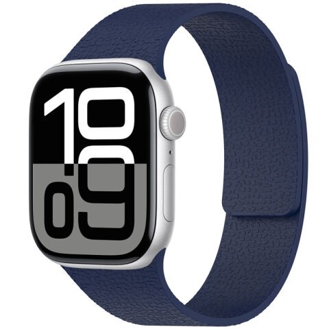 Apple Watch 44mm Patinda KRD-136 Kabartma Desenli Silikon Kordon