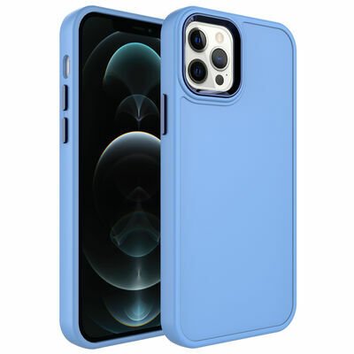 Apple iPhone 14 Pro Max Kılıf Metal Çerçeve ve Buton Tasarımlı Sert Patinda Botox Kapak