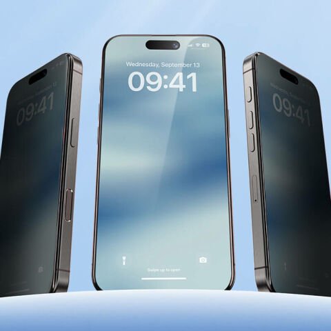 Apple iPhone 15 Hidrofobik Ve Oleofobik Özellikli Benks Privacy Air Shield 04.mm Ekran Koruyucu