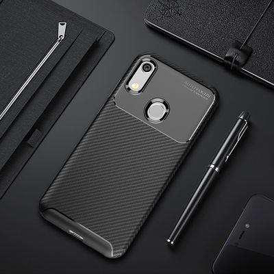 Huawei Y6S 2019 Kılıf Patinda Negro Silikon Kapak