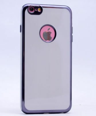 Apple iPhone 6 Plus Kılıf Patinda Arkası Parlak 360 Silikon