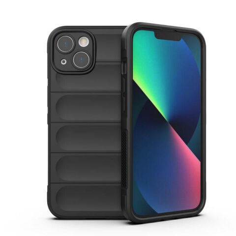 Apple iPhone 13 Kılıf Esnek TPU Oyuklu Arka Yüzey Tasarımlı Patinda Etnik Silikon Kapak