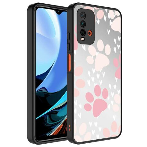 Xiaomi Redmi 9T Kılıf Aynalı Desenli Kamera Korumalı Parlak Patinda Mirror Kapak