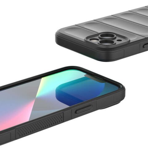 Apple iPhone 13 Kılıf Esnek TPU Oyuklu Arka Yüzey Tasarımlı Patinda Etnik Silikon Kapak