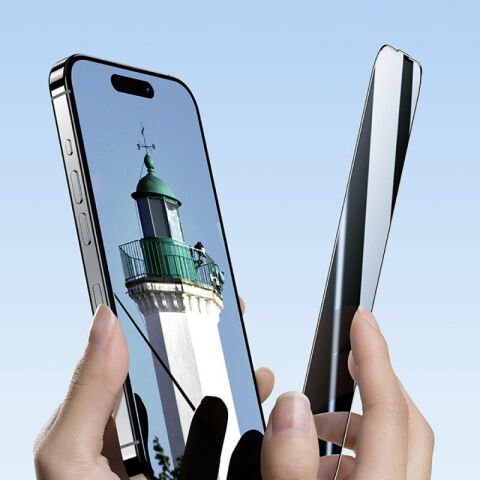 Apple iPhone 14 Pro Hidrofobik Ve Oleofobik Özellikli Benks Privacy Air Shield 0.4mm Ekran Koruyucu