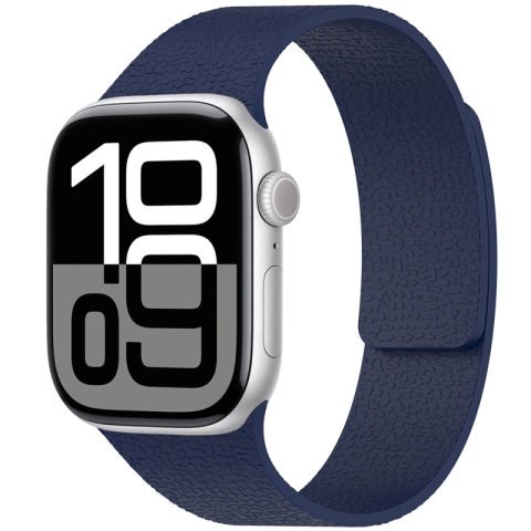 Apple Watch 42mm Patinda KRD-136 Kabartma Desenli Silikon Kordon