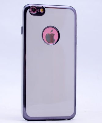 Apple iPhone 6 Kılıf Patinda Arkası Parlak 360 Silikon