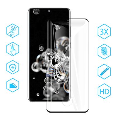 Galaxy S21 Ultra Patinda Süper Pet Ekran Koruyucu Jelatin