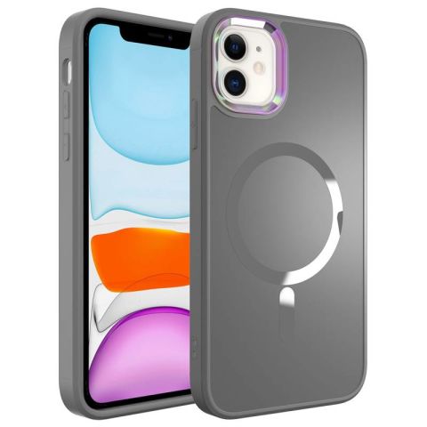 Apple iPhone 11 Kılıf Magsafe Wireless Şarj Özellikli Patinda Stil Kapak