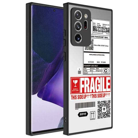 Galaxy Note 20 Ultra Kılıf Aynalı Desenli Kamera Korumalı Parlak Patinda Mirror Kapak