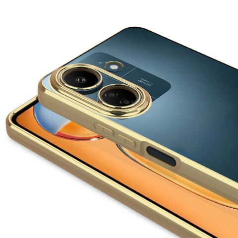 Xiaomi Redmi 13C Kılıf Kamera Korumalı Logo Gösteren Patinda Omega Kapak