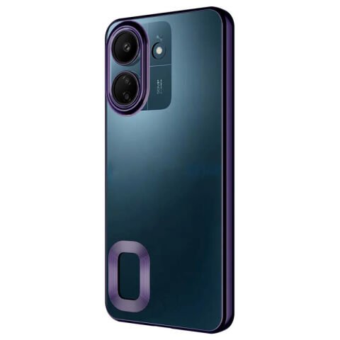 Xiaomi Redmi 13C Kılıf Kamera Korumalı Logo Gösteren Patinda Omega Kapak
