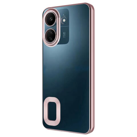 Xiaomi Redmi 13C Kılıf Kamera Korumalı Logo Gösteren Patinda Omega Kapak