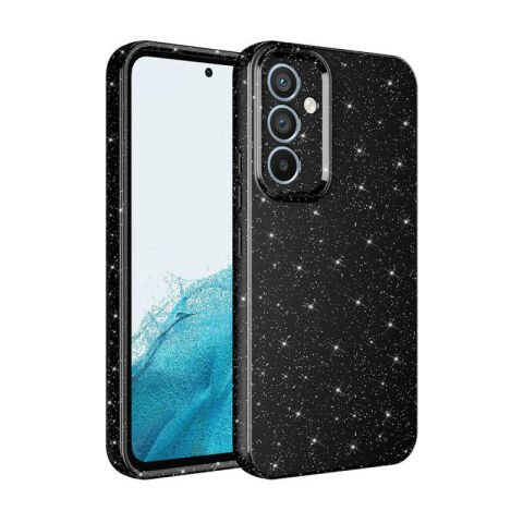 Galaxy S24 Plus Kılıf Kamera Korumalı Simli Lüks Patinda Koton Kapak